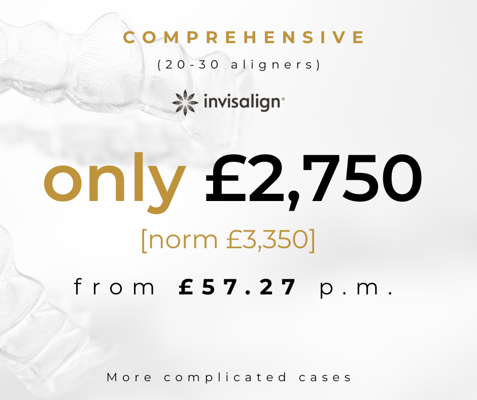 Invisalign Comprehensive aligner price £2750