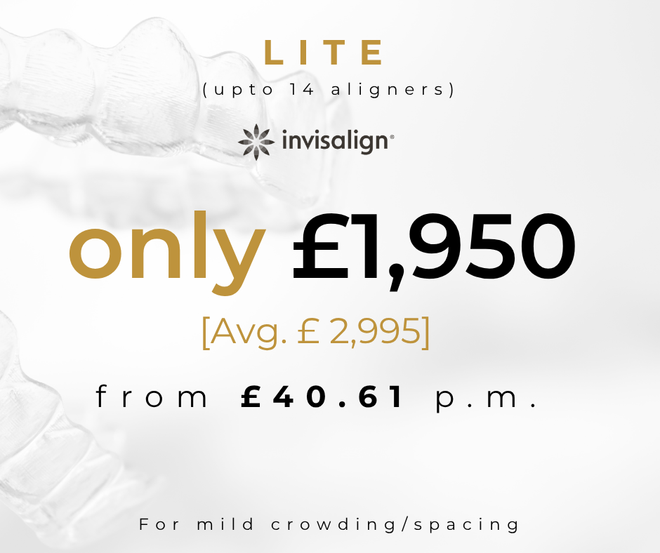 Invisalign Lite aligner price £1950
